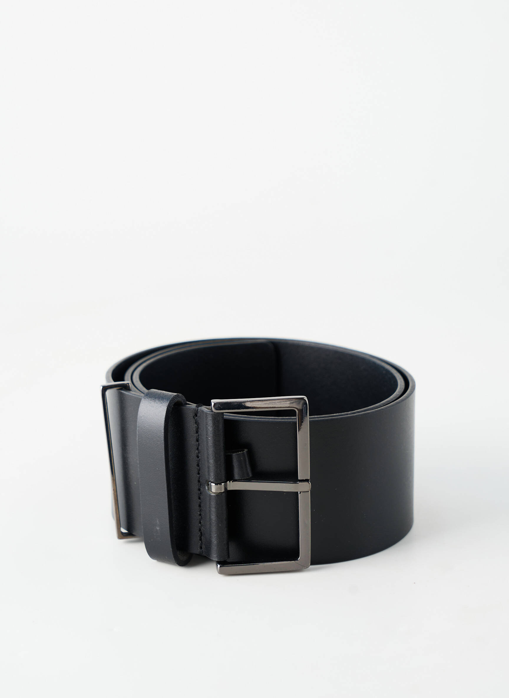 Ceinture tissage simili-cuir noir SANS MARQUE femme