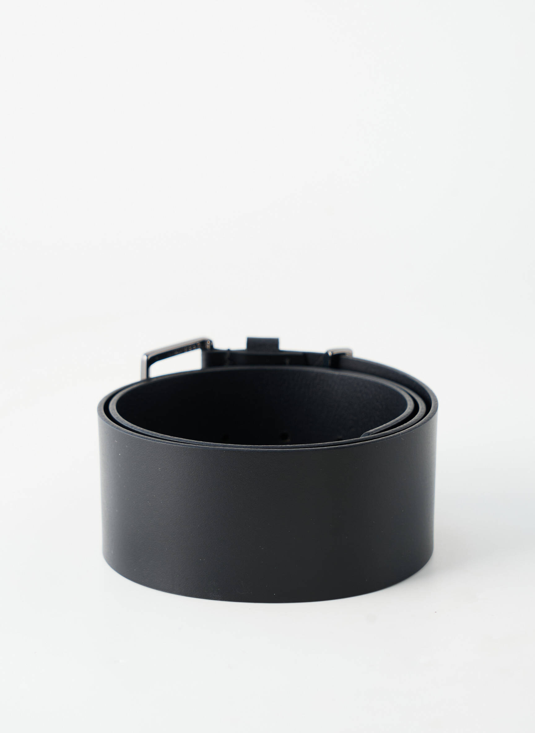 Ceinture tissage simili-cuir noir SANS MARQUE femme