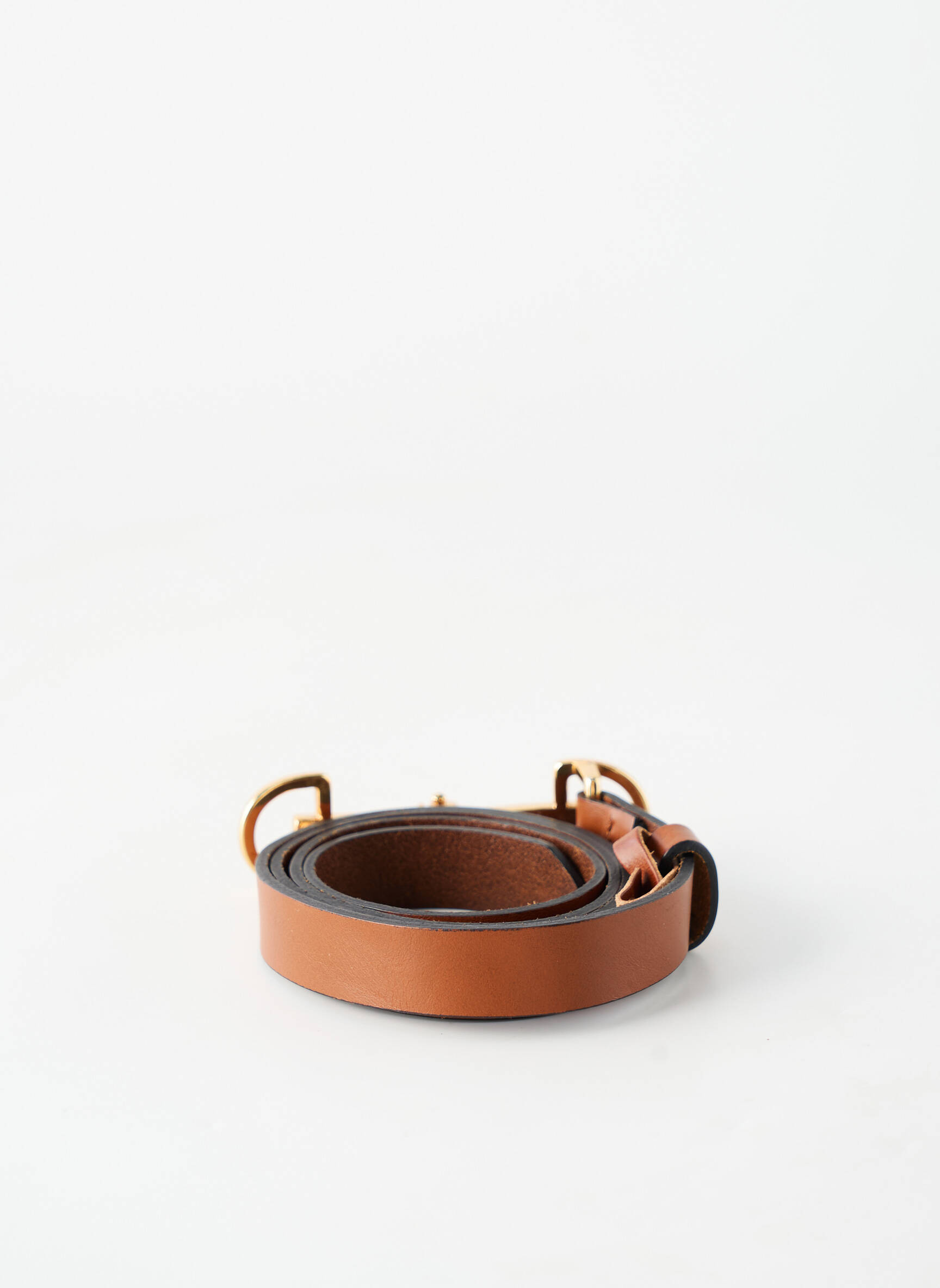 Ceinture tissage simili-cuir marron MASSIMO DUTTI femme