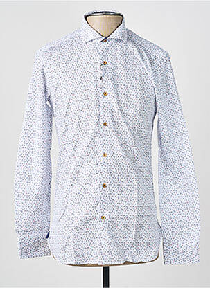 Chemise manches longues poignets boutonnés blanc ASHTON homme