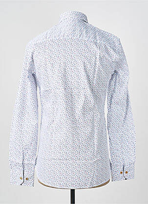 Chemise manches longues poignets boutonnés blanc ASHTON homme