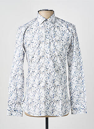 Chemise manches longues imprimé fantaisie blanc ASHTON homme