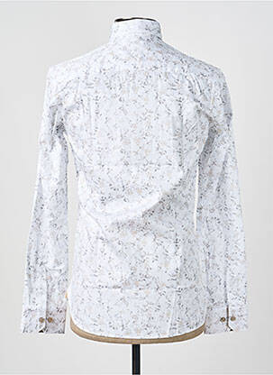 Chemise manches longues poignets boutonnés blanc ASHTON homme