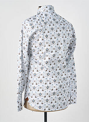 Chemise manches longues poignets boutonnés blanc ASHTON homme