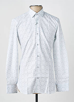 Chemise manches longues poignets boutonnés gris ASHTON homme
