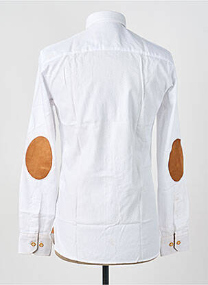 Chemise manches longues poignets boutonnés blanc ASHTON homme
