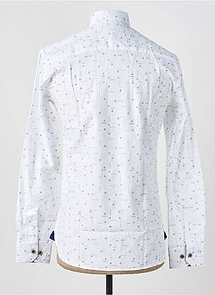 Chemise manches longues imprimé fantaisie blanc ASHTON homme