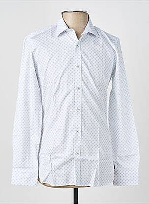Chemise manches longues poignets boutonnés blanc ASHTON homme