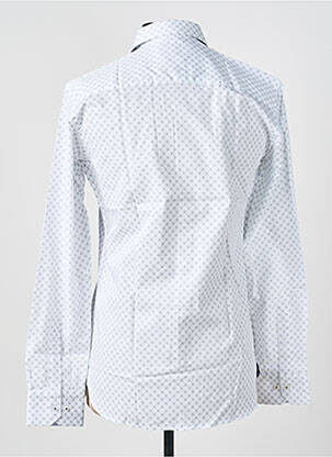 Chemise manches longues poignets boutonnés blanc ASHTON homme