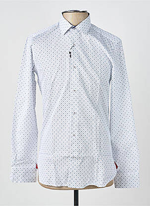 Chemise manches longues imprimé fantaisie blanc ASHTON homme