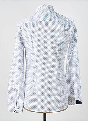 Chemise manches longues imprimé fantaisie blanc ASHTON homme