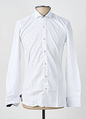 Chemise manches longues imprimé fantaisie blanc ASHTON homme