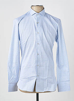 Chemise manches longues imprimé fantaisie bleu ASHTON homme
