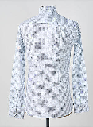 Chemise manches longues poignets boutonnés blanc ASHTON homme