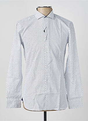 Chemise manches longues imprimé fantaisie blanc ASHTON homme