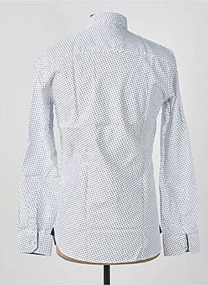Chemise manches longues imprimé fantaisie blanc ASHTON homme