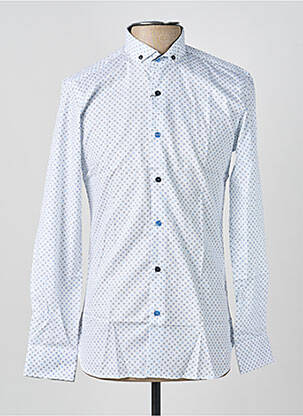 Chemise manches longues imprimé fantaisie blanc ASHTON homme