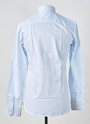 Chemise manches longues poignets boutonnés bleu ASHTON homme