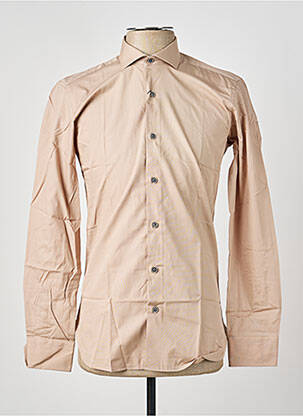 Chemise manches longues poignets boutonnés beige ASHTON homme