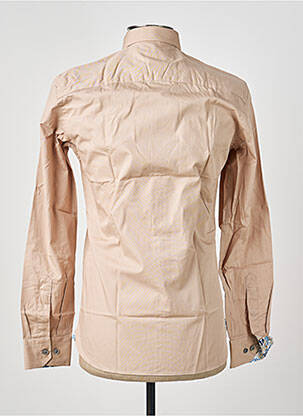 Chemise manches longues poignets boutonnés beige ASHTON homme