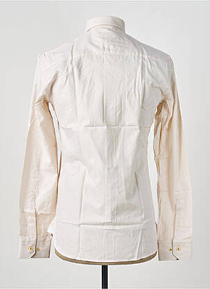 Chemise manches longues poignets boutonnés beige ASHTON homme