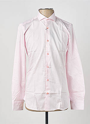 Chemise manches longues poignets boutonnés rose ASHTON homme