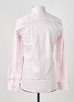 Chemise manches longues poignets boutonnés rose ASHTON homme