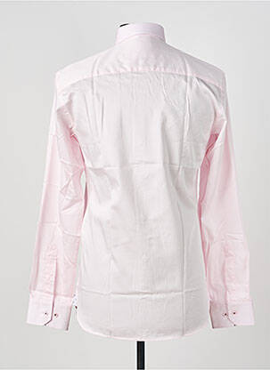 Chemise manches longues poignets boutonnés rose ASHTON homme