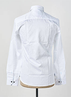 Chemise manches longues poignets boutonnés blanc ASHTON homme