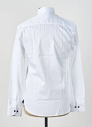 Chemise manches longues poignets boutonnés blanc ASHTON homme