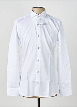 Chemise manches longues poignets boutonnés blanc ASHTON homme