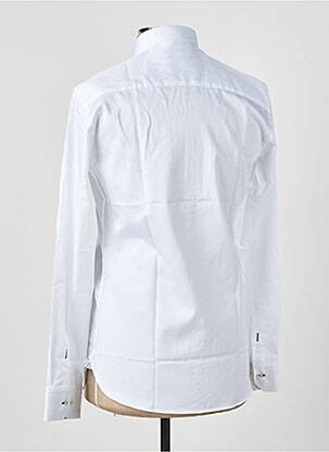 Chemise manches longues poignets boutonnés blanc ASHTON homme