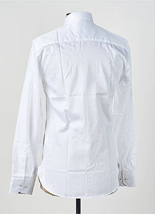 Chemise manches longues poignets boutonnés blanc ASHTON homme