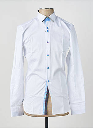 Chemise manches longues imprimé fantaisie blanc ASHTON homme