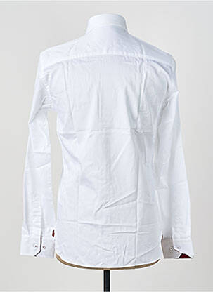 Chemise manches longues poignets boutonnés blanc ASHTON homme