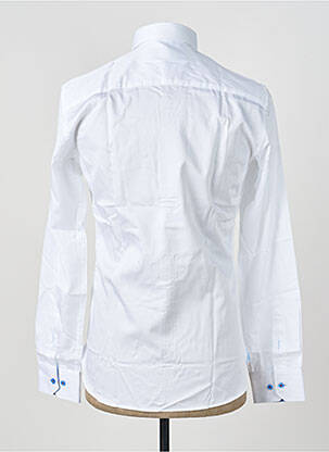 Chemise manches longues poignets boutonnés blanc ASHTON homme