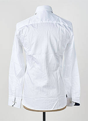 Chemise manches longues poignets boutonnés blanc ASHTON homme