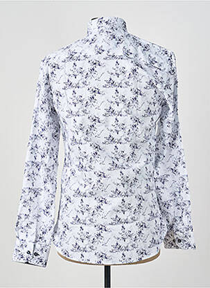 Chemise manches longues poignets boutonnés blanc ASHTON homme