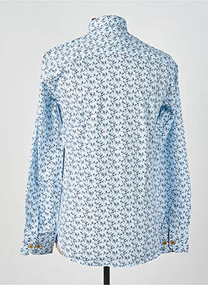 Chemise manches longues imprimé fantaisie bleu ASHTON homme