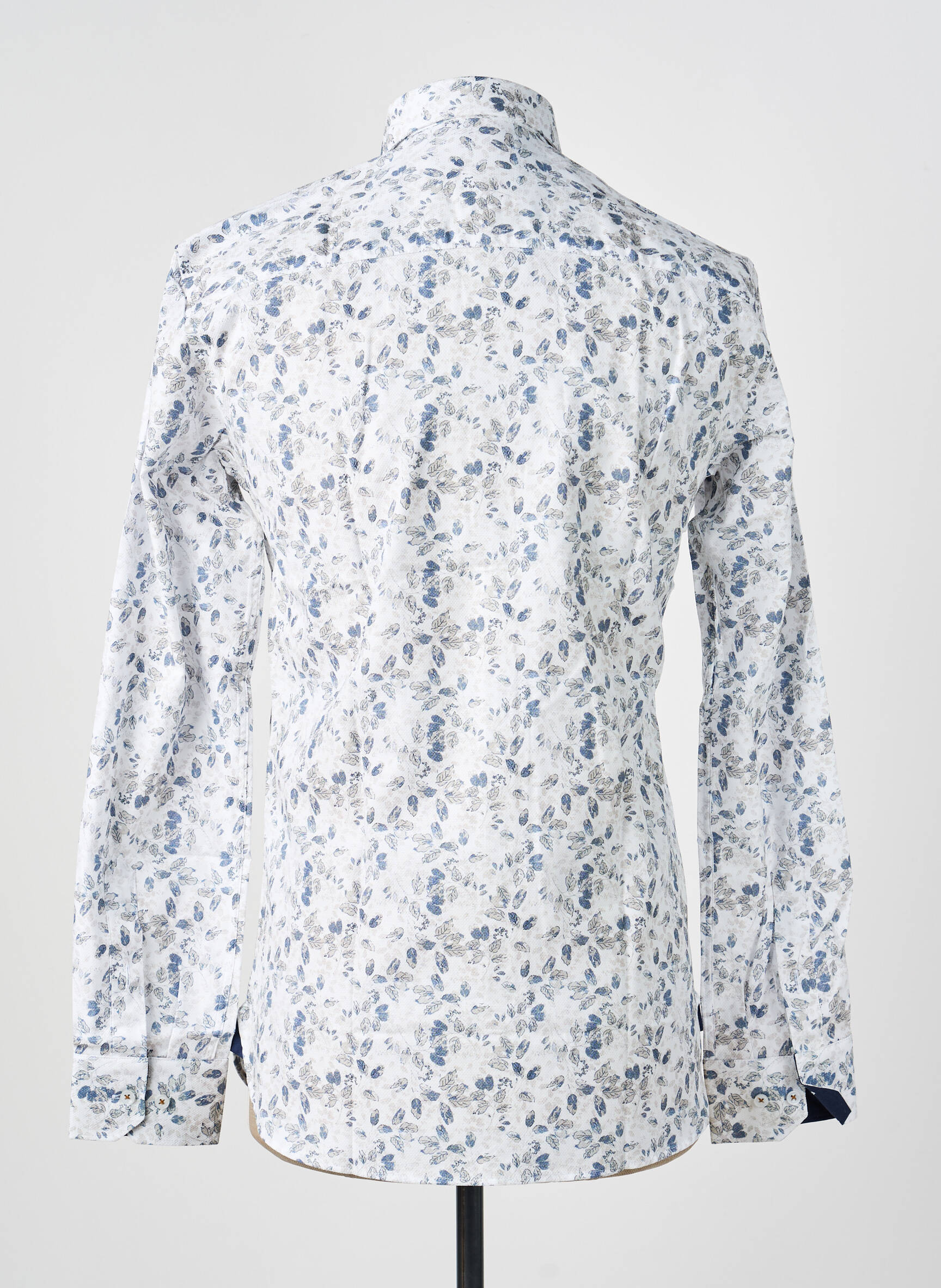 Chemise manches longues imprimé fantaisie blanc ASHTON homme