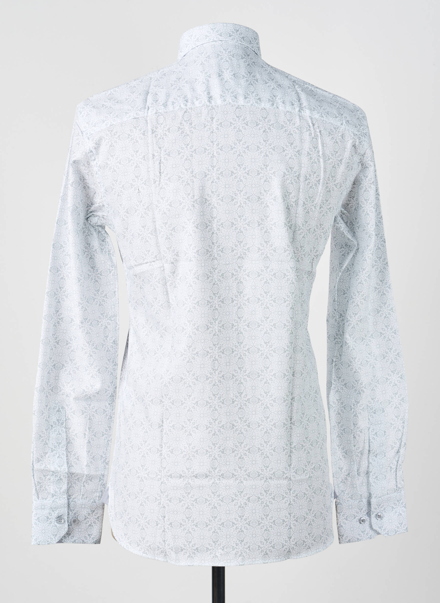 Chemise manches longues poignets boutonnés gris ASHTON homme