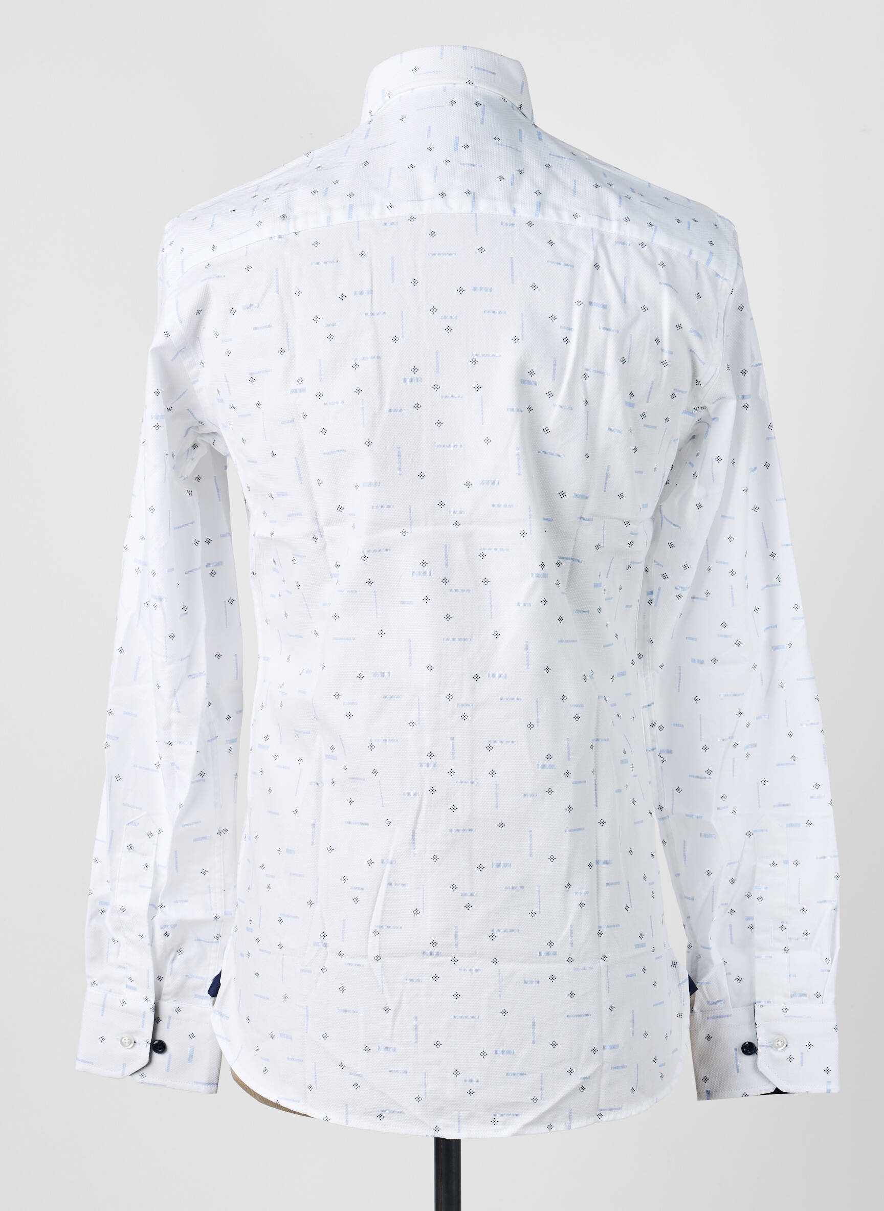 Chemise manches longues imprimé fantaisie blanc ASHTON homme