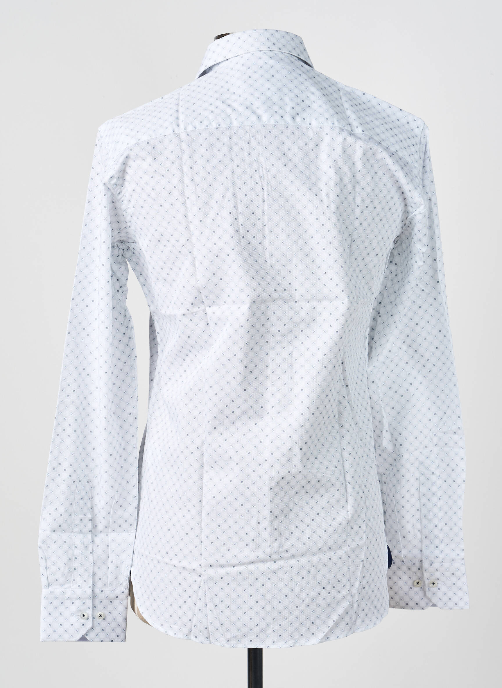 Chemise manches longues poignets boutonnés blanc ASHTON homme