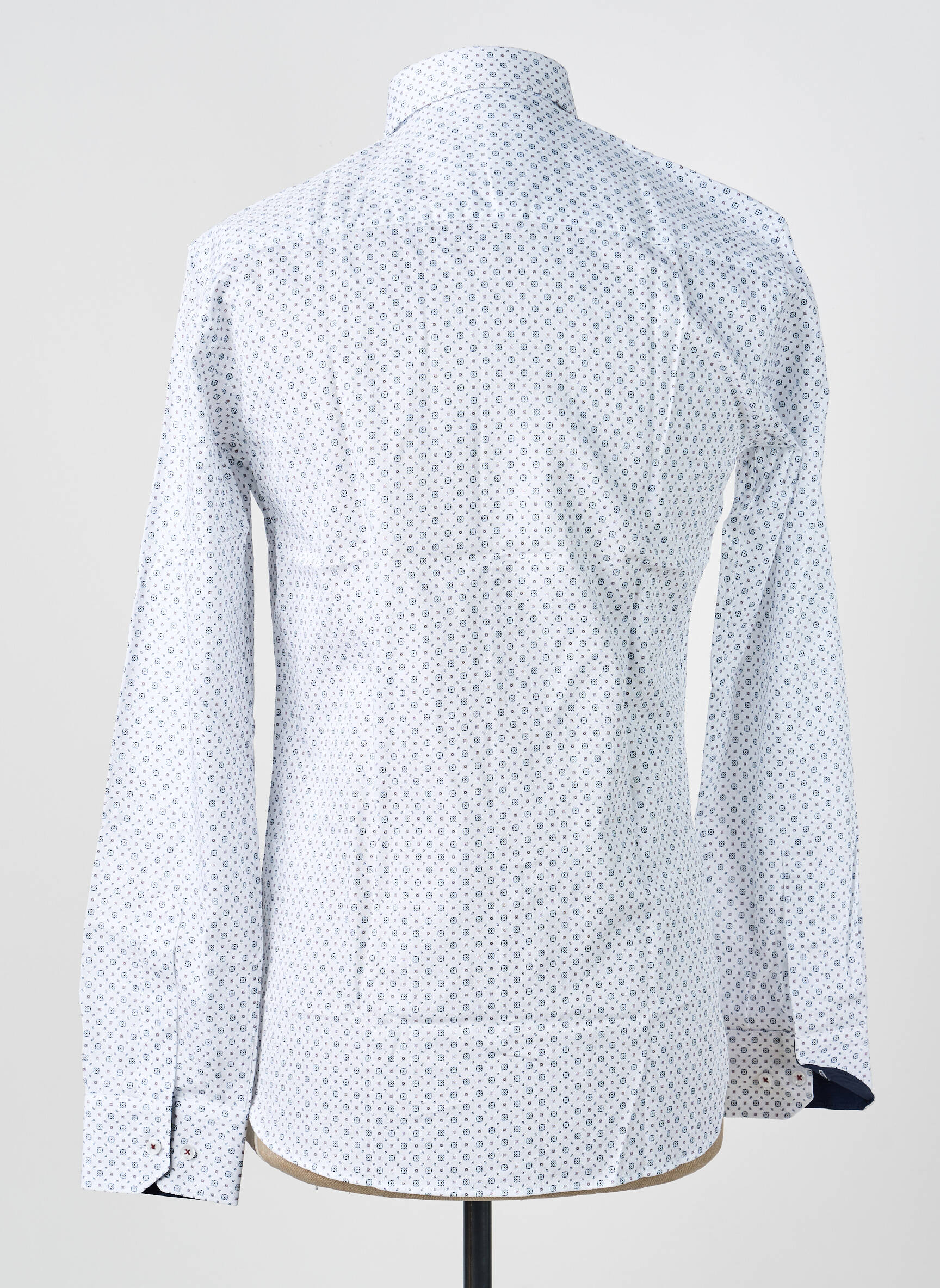 Chemise manches longues imprimé fantaisie blanc ASHTON homme