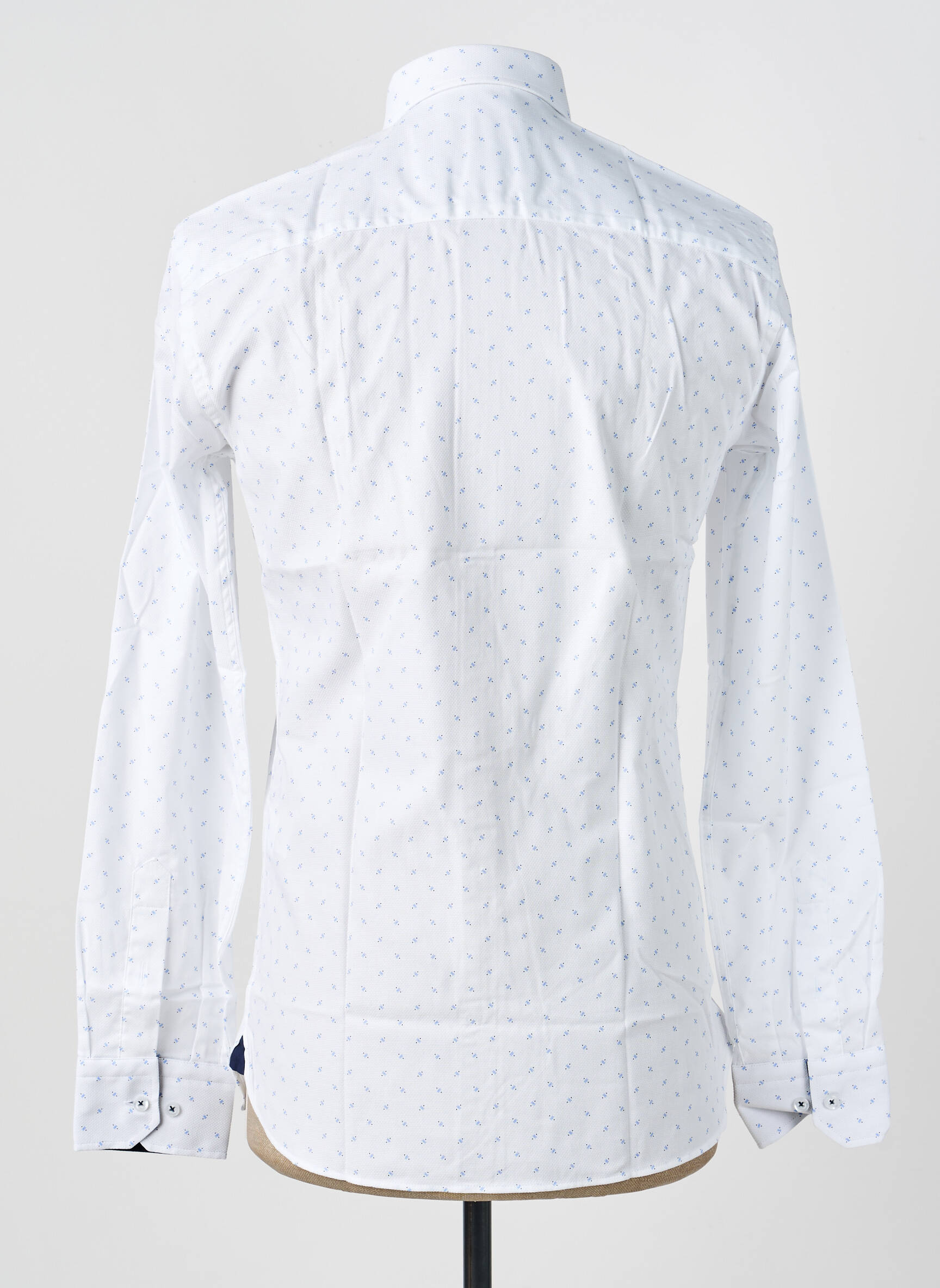 Chemise manches longues imprimé fantaisie blanc ASHTON homme