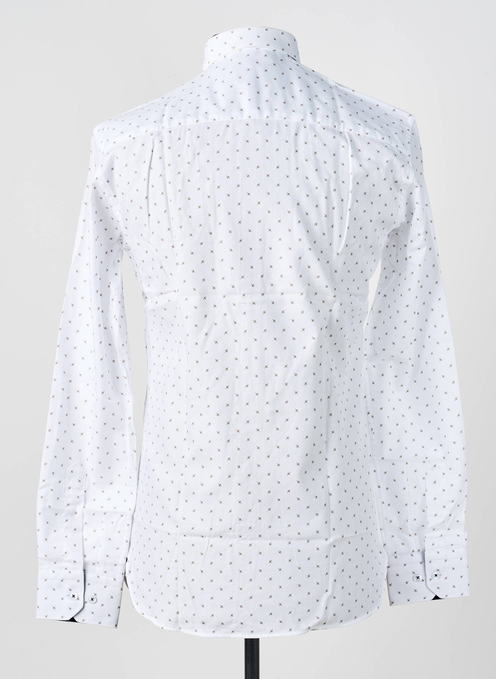 Chemise manches longues imprimé fantaisie blanc ASHTON homme