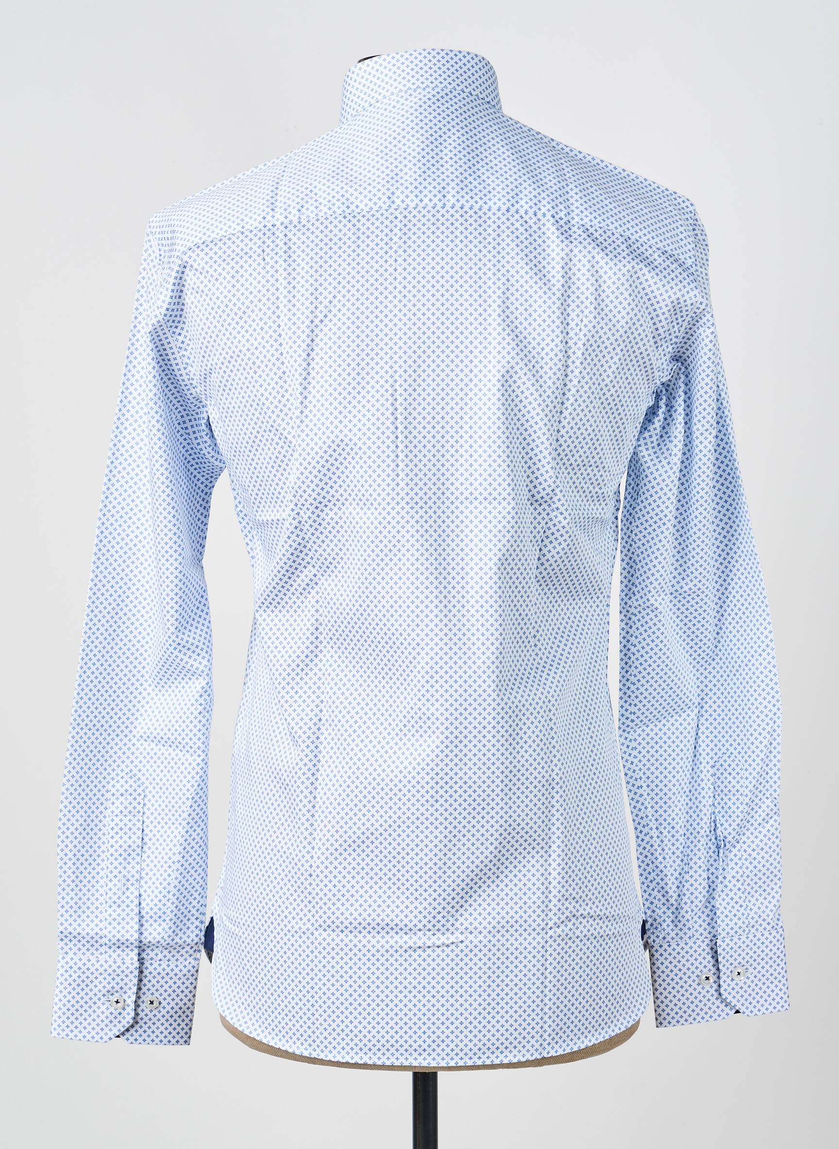 Chemise manches longues imprimé fantaisie bleu ASHTON homme