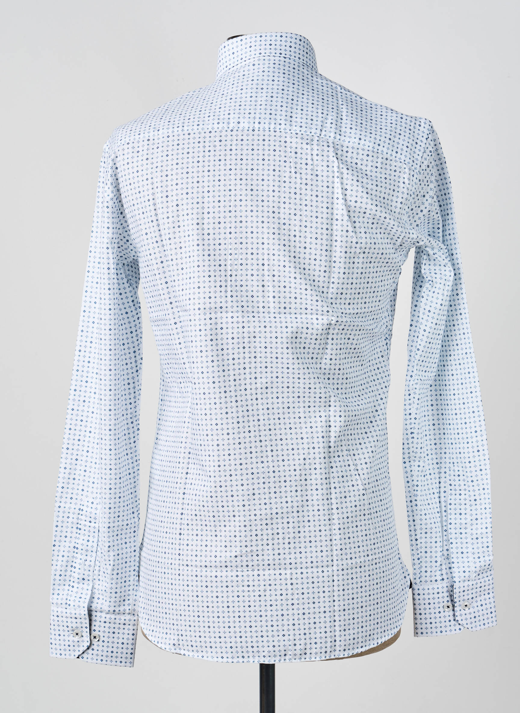 Chemise manches longues poignets boutonnés blanc ASHTON homme