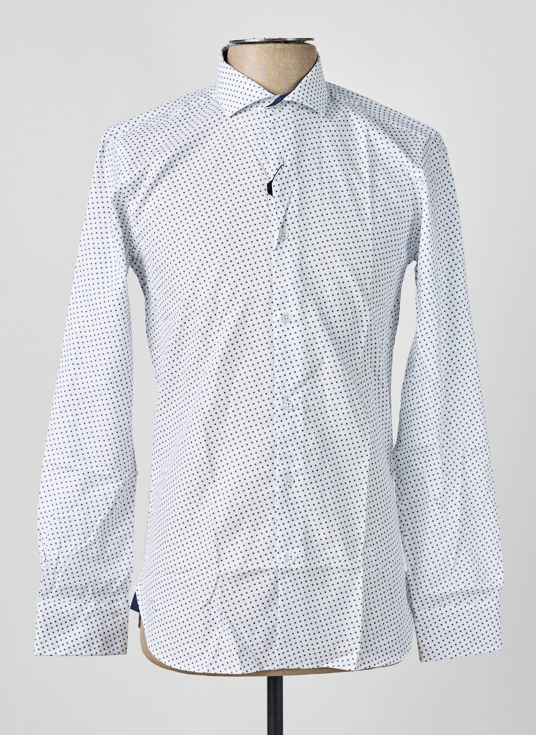 Chemise manches longues imprimé fantaisie blanc ASHTON homme