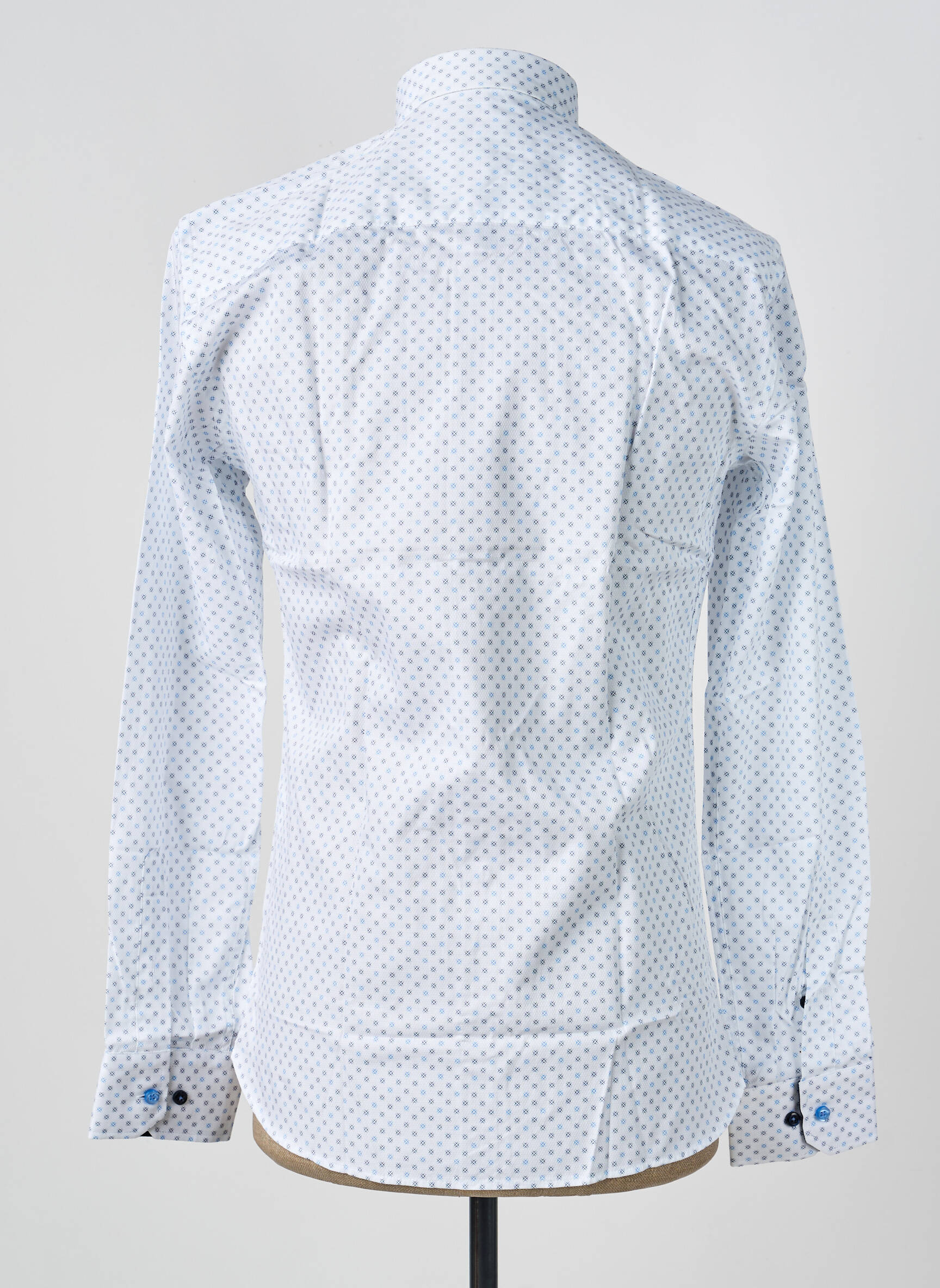 Chemise manches longues imprimé fantaisie blanc ASHTON homme